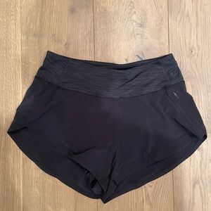Outdoor Voices Black Athletic Shorts with Wide Waistband